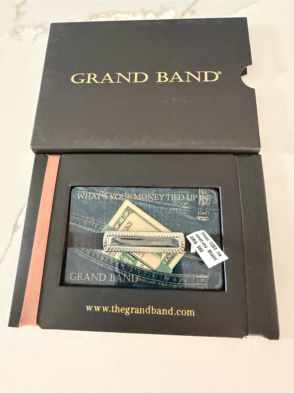 Grand Band Money Clip Card Holder 2 extra straps